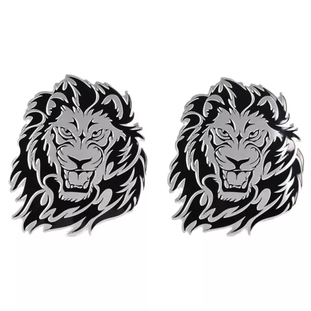 3D car Aluminum alloy sticker personality lion auto logo badge emblem ta.w7