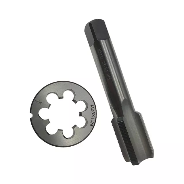 US M28 X 1.25mm Plug Tap and 1pc M28 X 1.25mm Die Threading Tool HSS FREE SHIP