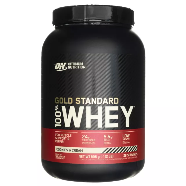 Optimum Nutrition Gold Standard 100% Whey Protein, gâteau a la creme, 896 g