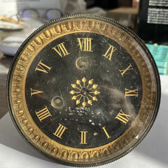 cadran alu laqué blanc ø 19 cm pour horloge pendule de paris, charles X