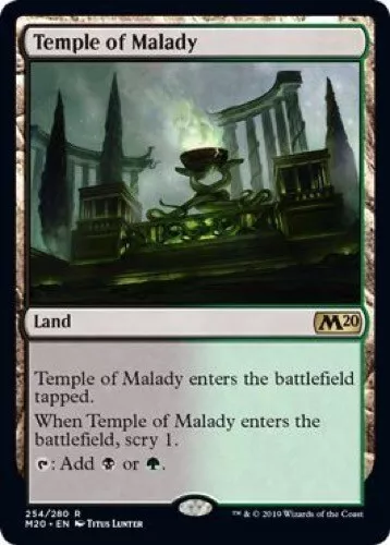 Temple of Malady (254/280) - M20 Magic 2020 Core Set - Rare