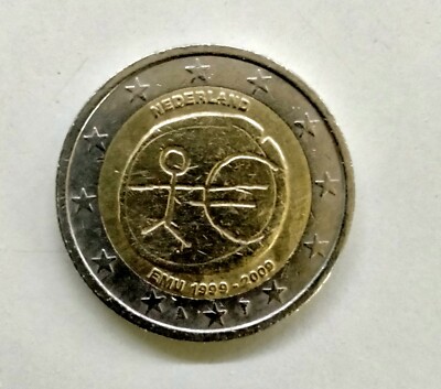 moneta 2 euro nederland 1999 valore