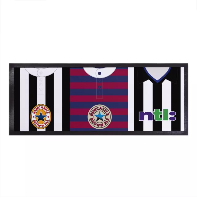 Newcastle Retro Football Shirts - Personalised Bar Runner - Table Mat Decoration