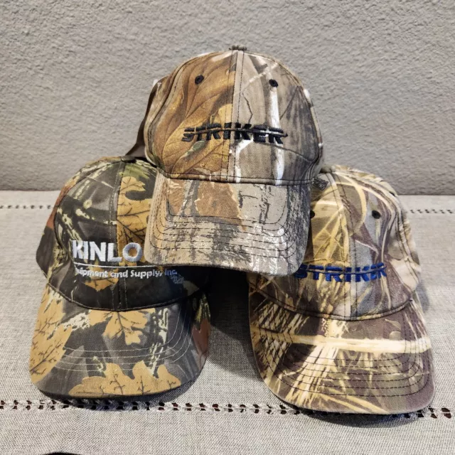 Men's RealTree & Nature Camo Baseball Cap Lot of 3