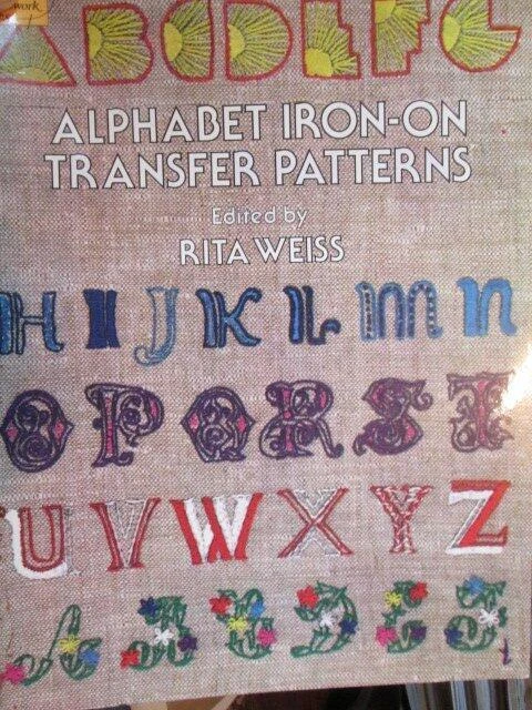 Abc Rita ALPHABET IRON-ON TRANSFER Patterns Book-Dover/Rita Weiss-18 ABC's $9.99 ...