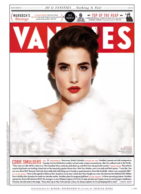 Cobie Smulders 1-page clipping 2016 Vanities