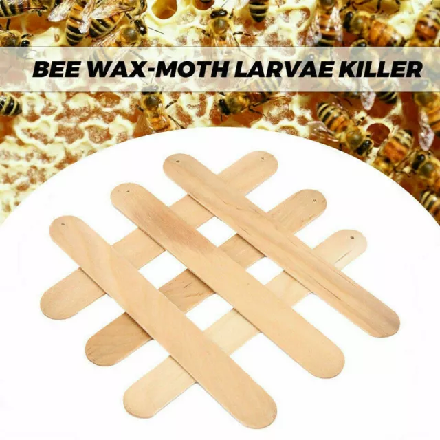 Bee Wax-moth Larvae Killer Wood Strips Beekeeping Pest Control for Beekeeper