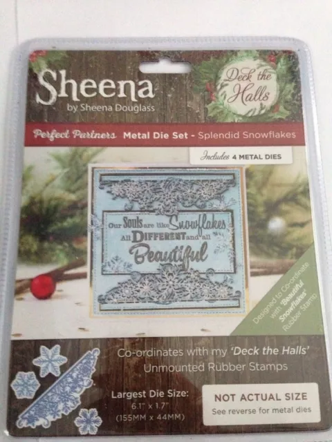 Die de metal Sheena Douglass Perfect Partners Deck the Halls - espléndidos copos de nieve