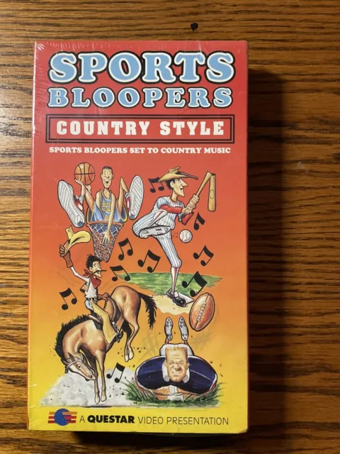 Sports Bloopers Country Style (VHS, 1994)New Sealed