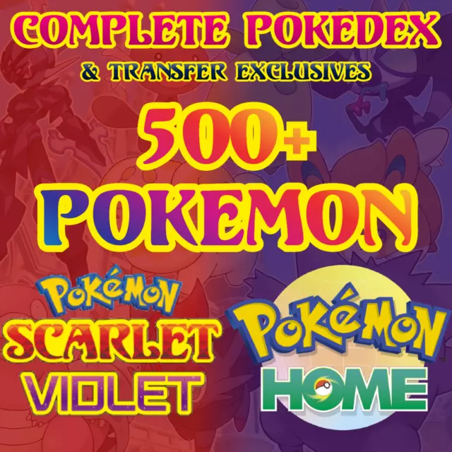 Pokémon Scarlet Violet Complete Shiny Living Dex Pokedex Full 6IV