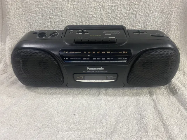 Retro Panasonic RX-FS430 FM/AM Stereo Radio Tape Cassette Recorder Boombox