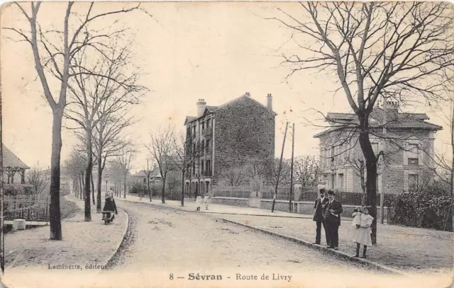 Cpa 93 Sevran Route De Livry