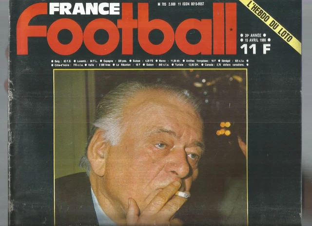 France Football N° Du 15 Avril 1986 - PSG-Bordeaux, Mexico 86, Sadoul, Très Bon état
