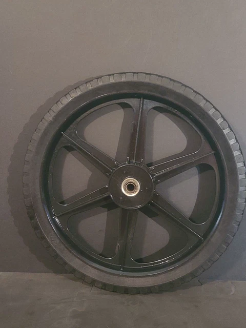 15.5" Plastic Spoke Wheel Lawnmower Garden Cart Wagon Replacement 1/2" Bearing