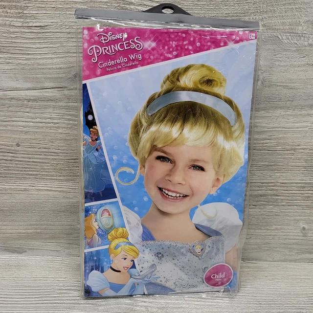 DISNEY PRINCESS GIRLS Cinderella Wig Pretend Play Dress Up Halloween