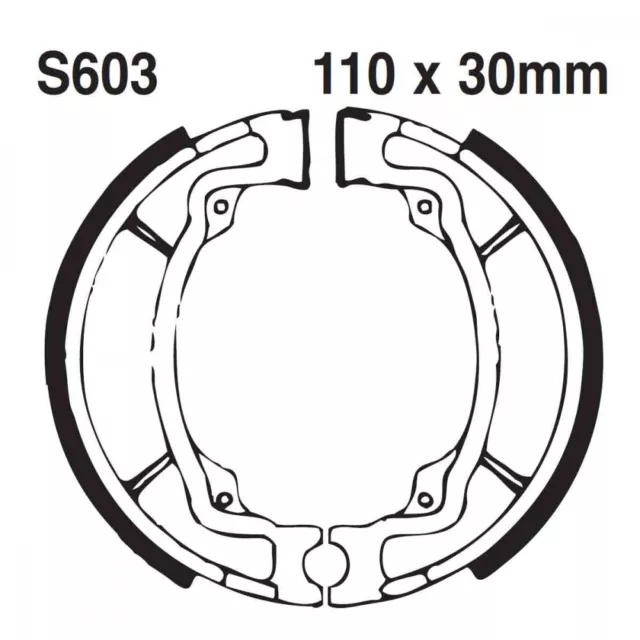 Bremsbacken vorne EBC S603G für Suzuki RM 80 Bj. 1977-1979