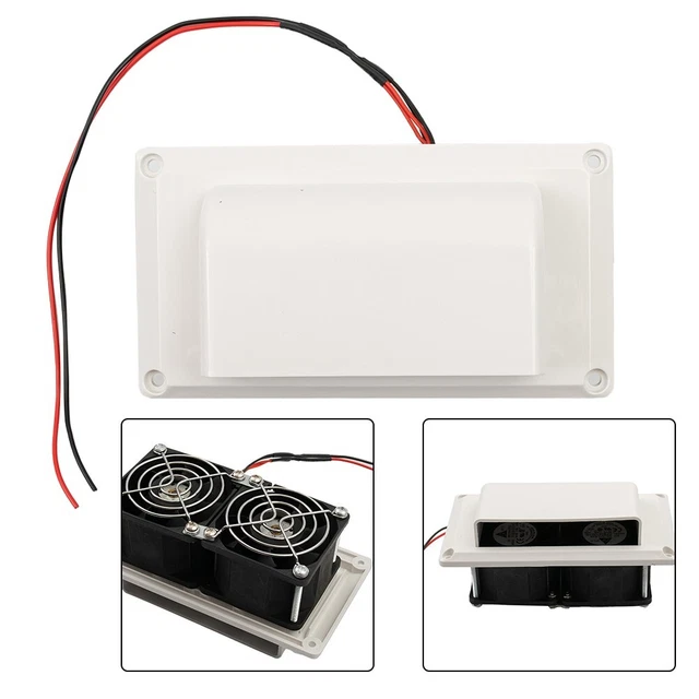 Ventilateur D'échappement 24V Pour Camping-car/remorque - ABS étanche, Maille Anti-insectes, 3000 Tr/min, Dimensions 205x185x68 Mm