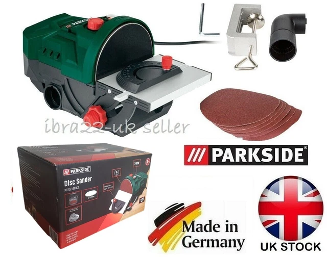 NEW PARKSIDE WOOD Work Edition Dual Bench Disc Sander 140w German Brand