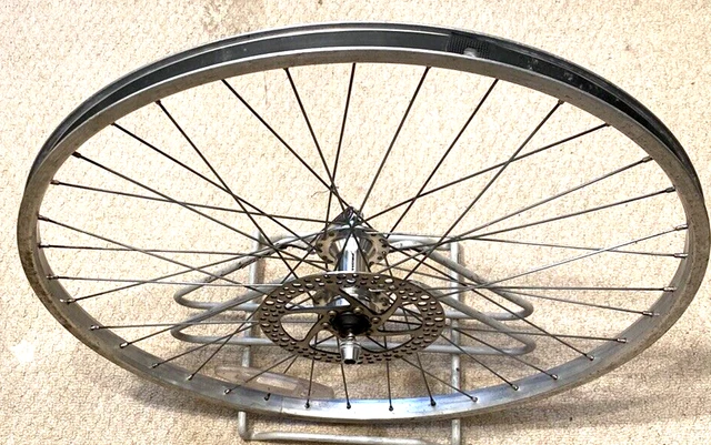 26"" MTB ALURAD VORNE (559) SCHEIBENBREMSE SCHNELLSPANNER 160mm ROTOR & SPIESS
