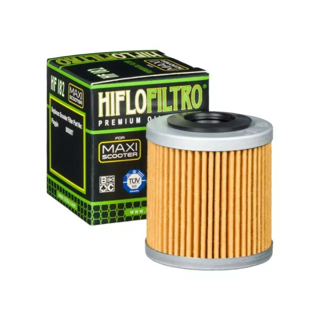 Hiflo HF182 Oil Filter fits Piaggio 350 Beverly Sport Touring 4T-4V 2011-2016
