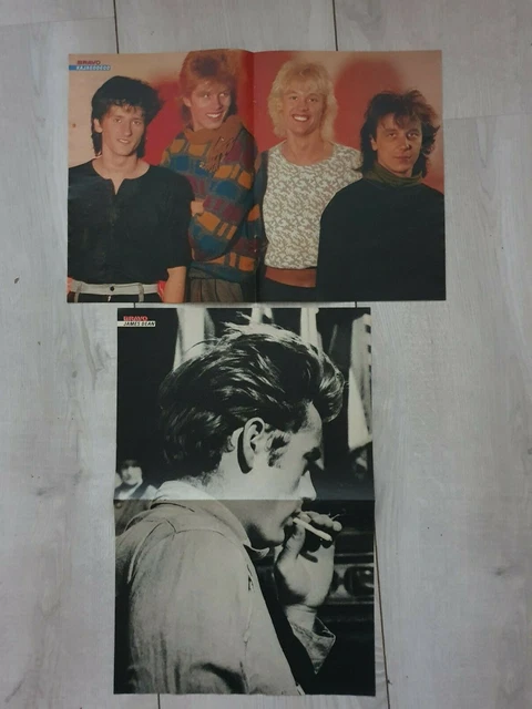 posters aus Bravo 17/1984 kajagoogoo+Nena Band+James Dean