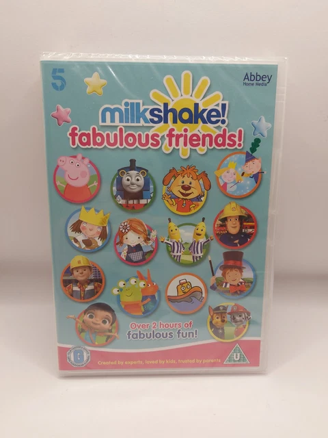 MILKSHAKE FABULOUS FRIENDS DVD New Sealed Peppa Thomas Bob milkshake-fabulous-friends-dvd-new-sealed-peppa-thomas-bob