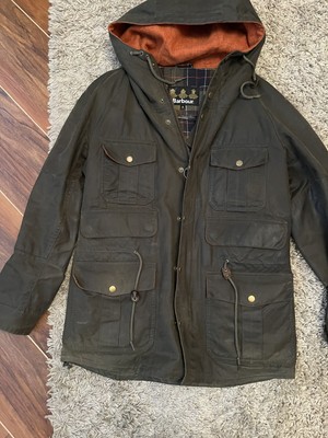 RARE BARBOUR WESSEX hooded Wax Jacket 