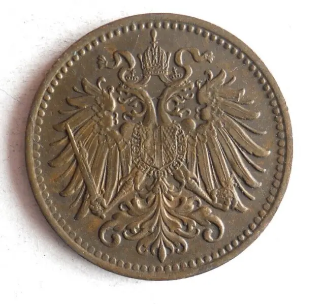 1901 AUSTRIA HELLER - Excellent Coin - FREE SHIP - Bin #349 2