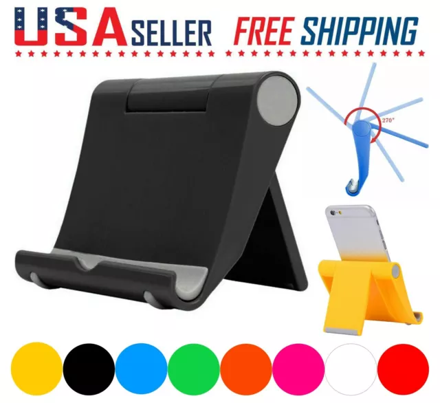 Cell Phone Stand Fordable Desk Holder Mount Cradle Dock iPhone Galaxy Switch