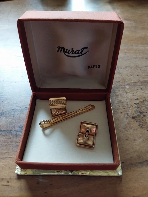 Boutons De Manchette Vintage Murat - Plaqué Or - Accessoire Homme élégant