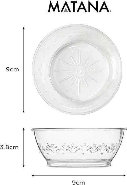 40 Transparente Dessertschalen 180ml Plastikschälchen Eisbecher Plastikschüssel 3