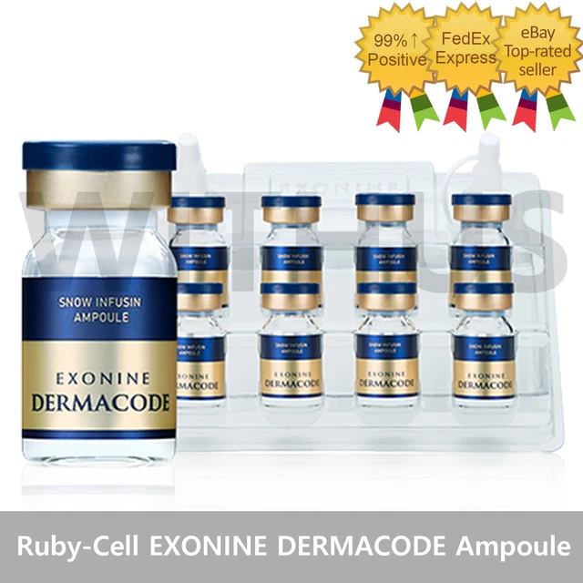 RUBY-CELL EXONINE DERMACODE SNOW INFUSIN 6 ml x 18 Ampoule Set