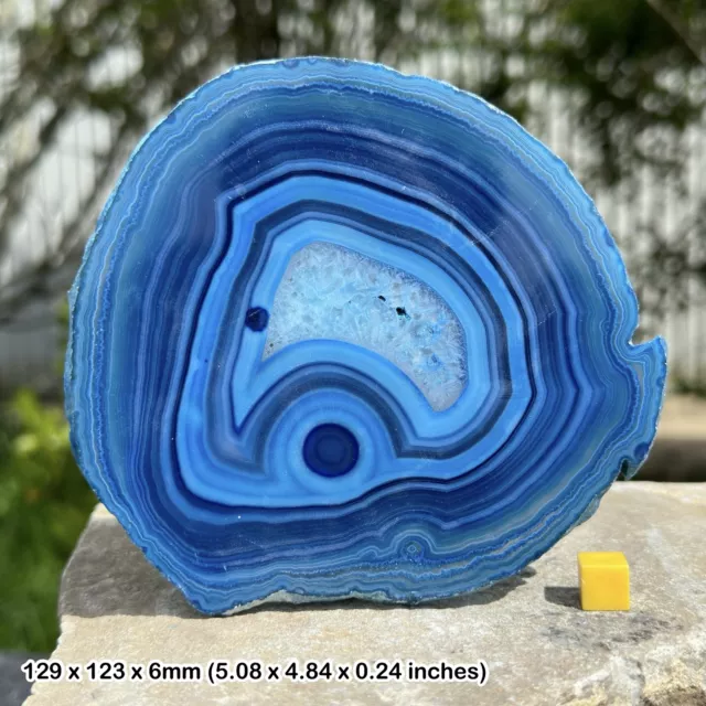 Natural agate slice for decoration and crystal healing