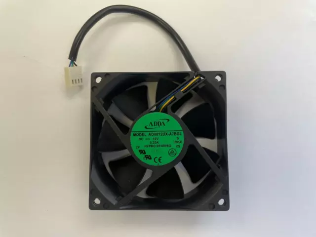 ADDA AD0812UX-A7BGL 12V 0.33A 8025 8CM 4pin Hypro axial case cooling fan