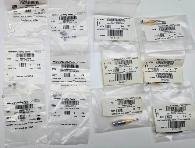 WATERS KIT, COLUMN in-line filter 205000343 quantity 6 $1,100.00 ...