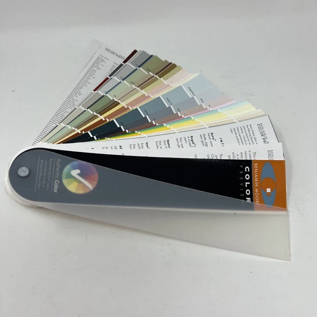 BENJAMIN MOORE PAINTS Color Preview Fan Deck Color Swatches 10.00