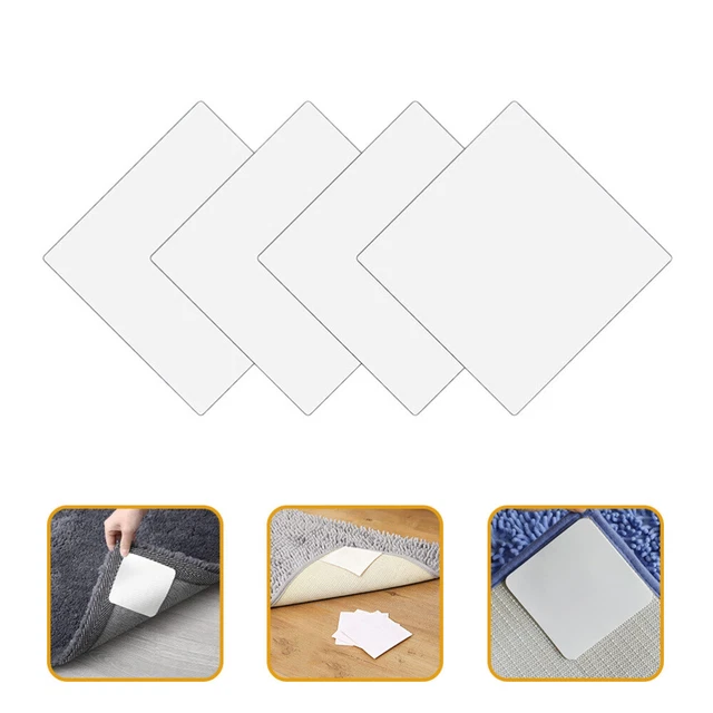 12 Piezas Pegatinas Antideslizantes Para Alfombras 10x10cm PVC