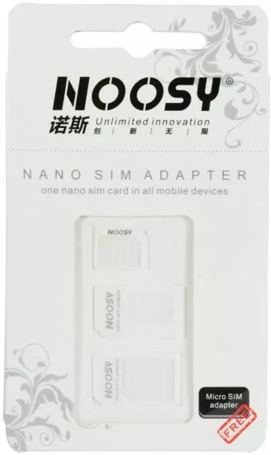 NOOSY Sim Card Adapter Micro Mini Nano Standard 4in1 Set All Mobile Phones F005