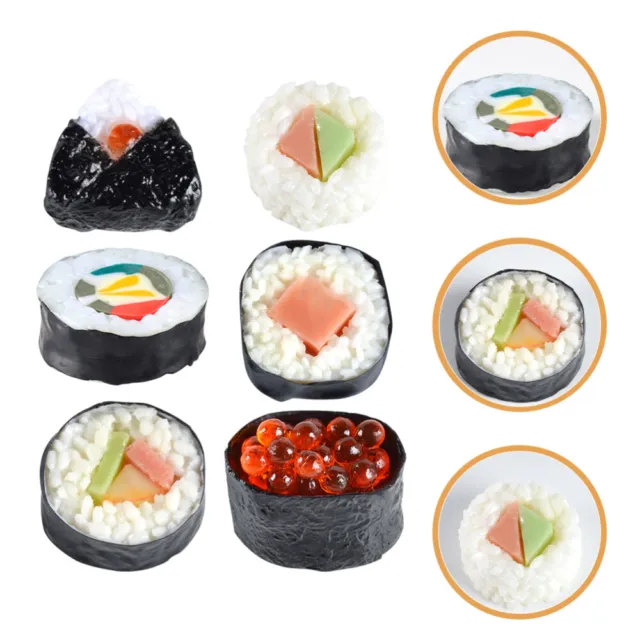 Japanese Decor Realistic Sushi Model Simulation Sushi Triangle