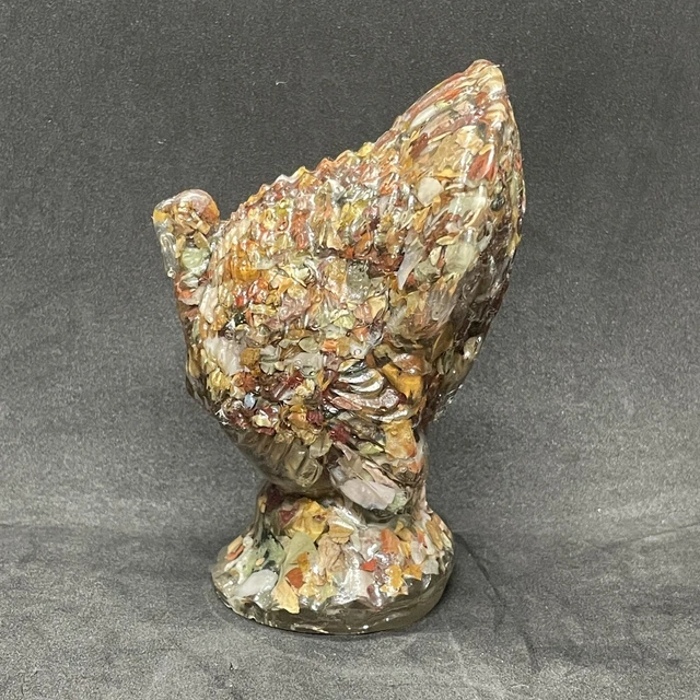 Vintage Thanksgiving Turkey Rock Filled Resin Vomit  Miniature Figurine