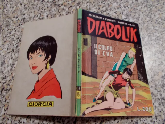 Diabolik Anno Ix Originale N.15 Del 1970 Mb/Ottimo Tipo Kriminal Satanik Killing