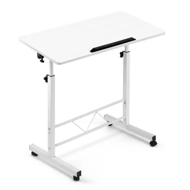 Portable Mobile Laptop Desk Notebook Computer Height Adjustable Table Sit Stand