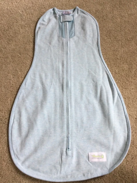 Woombie Air Sleep Sack Baby Swaddle 3m-6m  14-19 lbs Heather Blue NWOT
