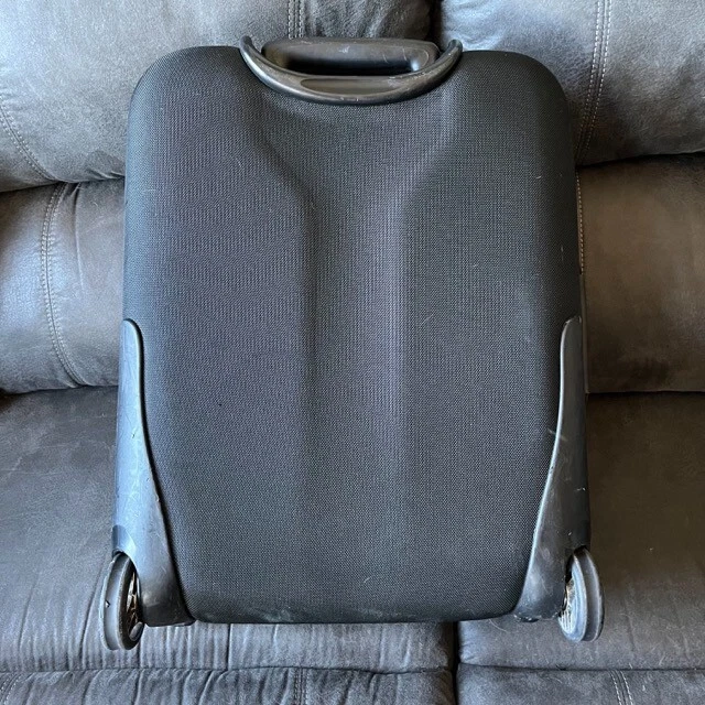 Tumi T Tech Carry-On Wheeled Upright Expandable 21" 57621D Black Suitcase Bag 5