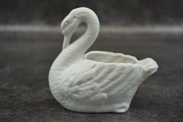 Ancien Cygne En Biscuit Ap130