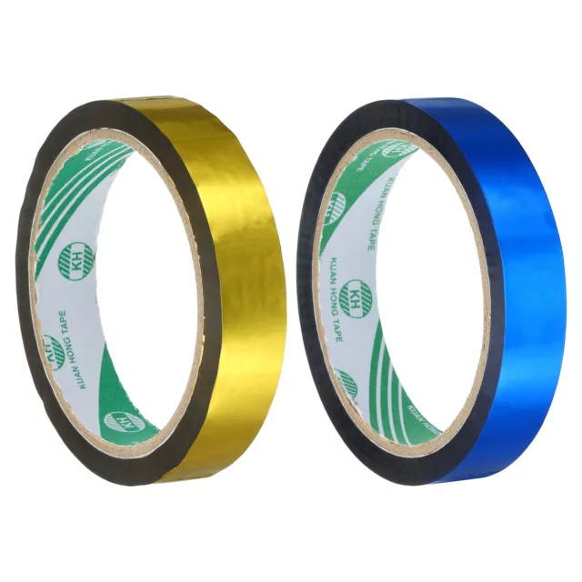 Washi Tape Set 18mm Wide for DIY Crafts, Gold Tone, Blue