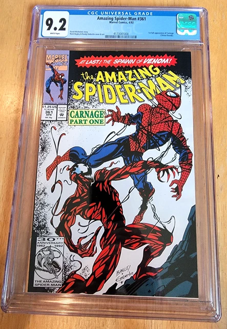 Amazing Spider-Man #361 *Cgc 9.2 White Pages* 1St App Carnage *1992*