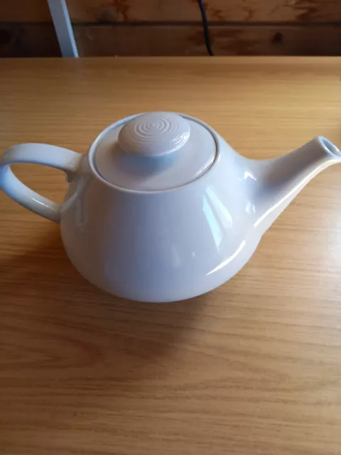 Vintage Marks and Spencer ROCCO plain white porcelain teapot