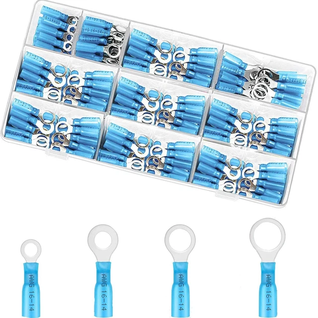 480 Pièces Cosses Electriques A Sertir, 30 Types Cosses Electriques Connecteurs A Sertir Assortiment De Cosses Plates Et Rondes Pour Voiture Auto 96605307