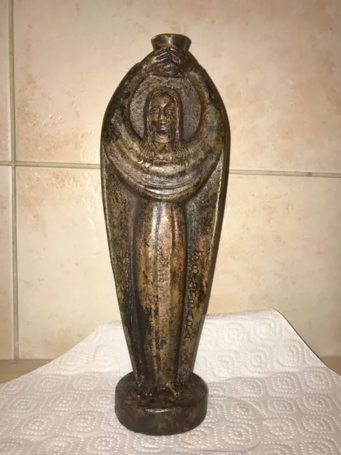 Heilige St.Barbara Bronze ca. 27 cm und ca. 3,5 kg schwer